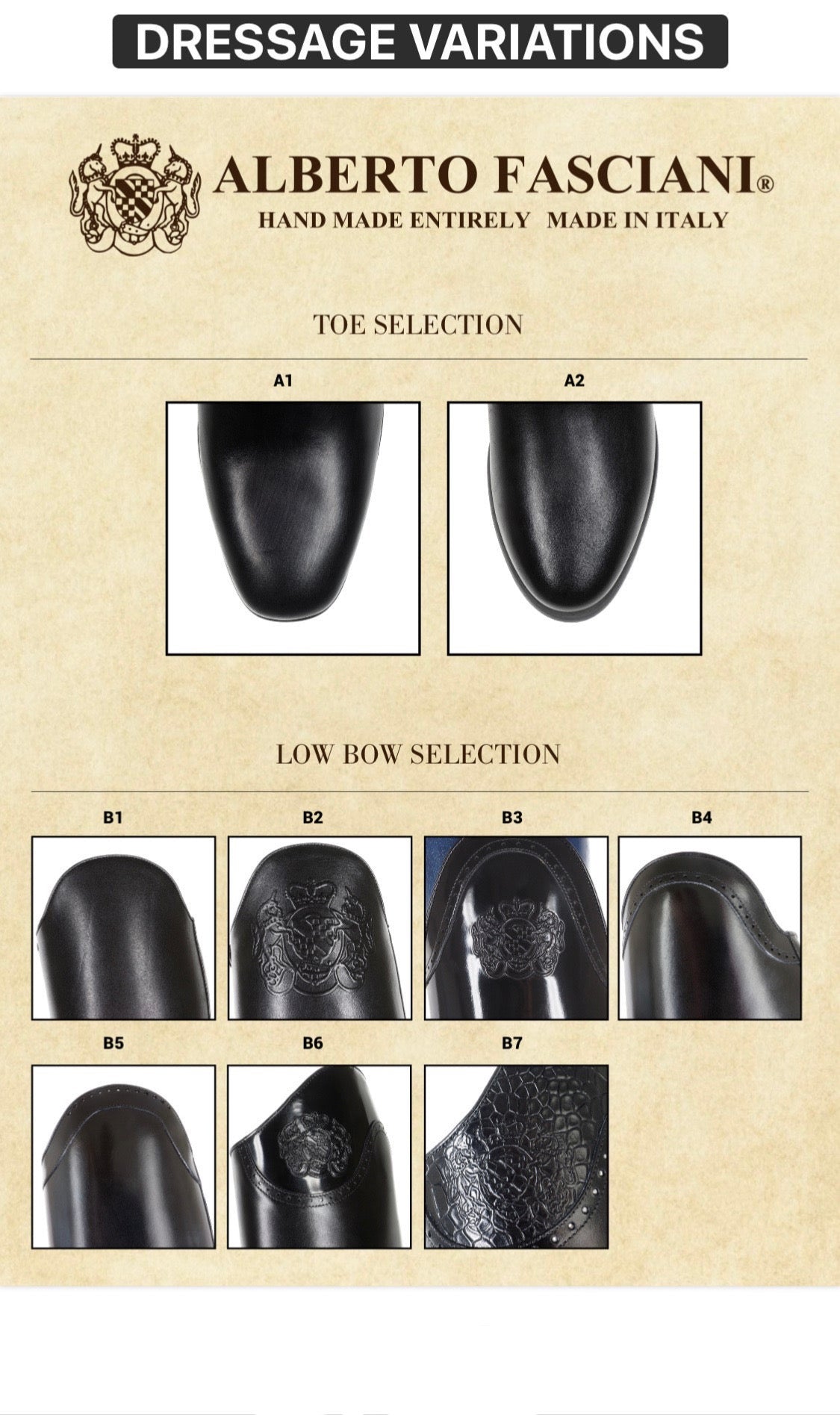 Dressage SIZES 41-45 (BLACK)