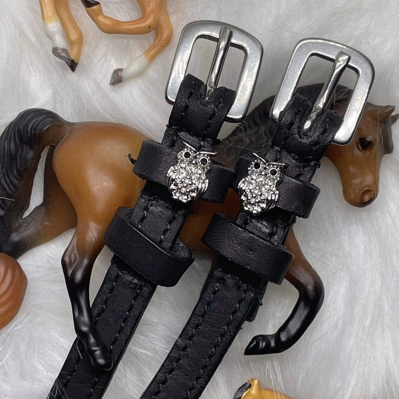 Owl Bling Spur Straps