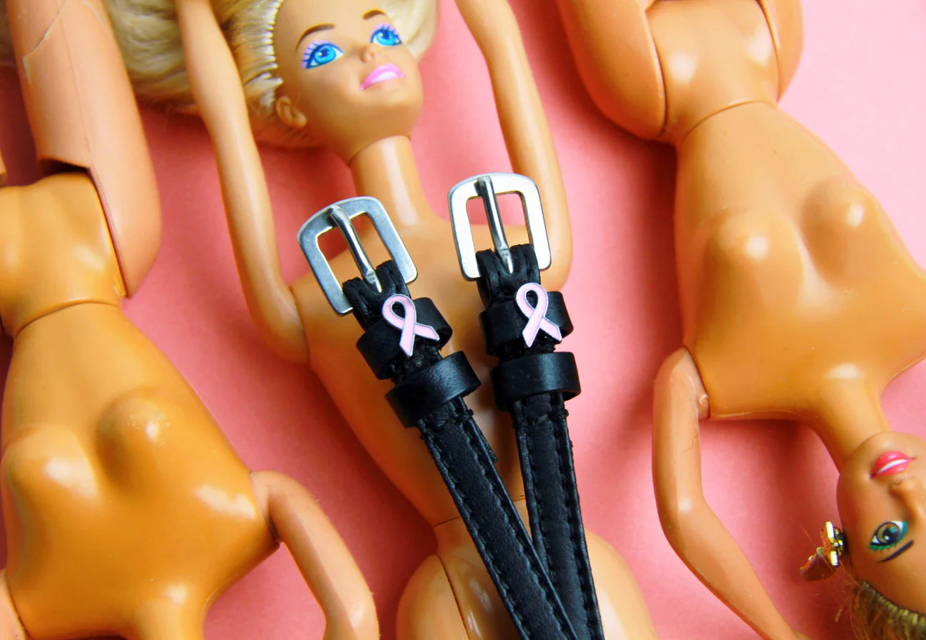 Pink Ribbon Spur Straps