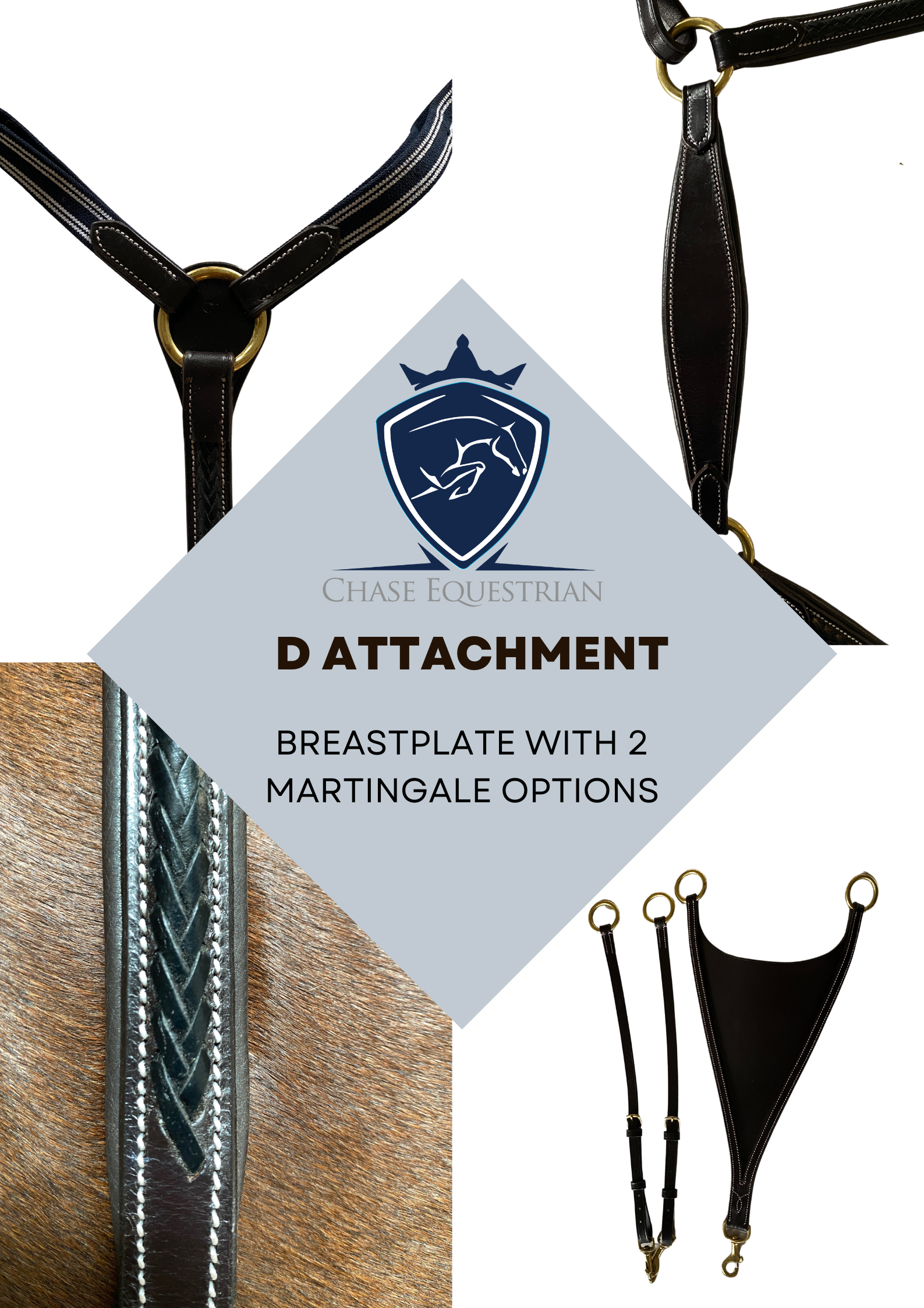 Breastplate (with both bib ring and normal martingale attachment options inc.)