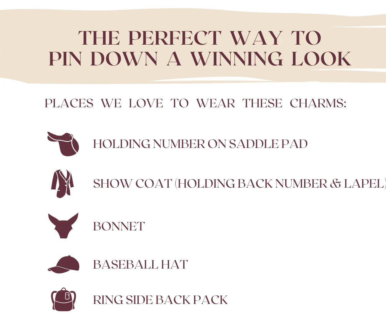 Saddle Cloth Charms