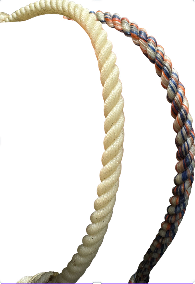 Waxed Rope and Leather Halter