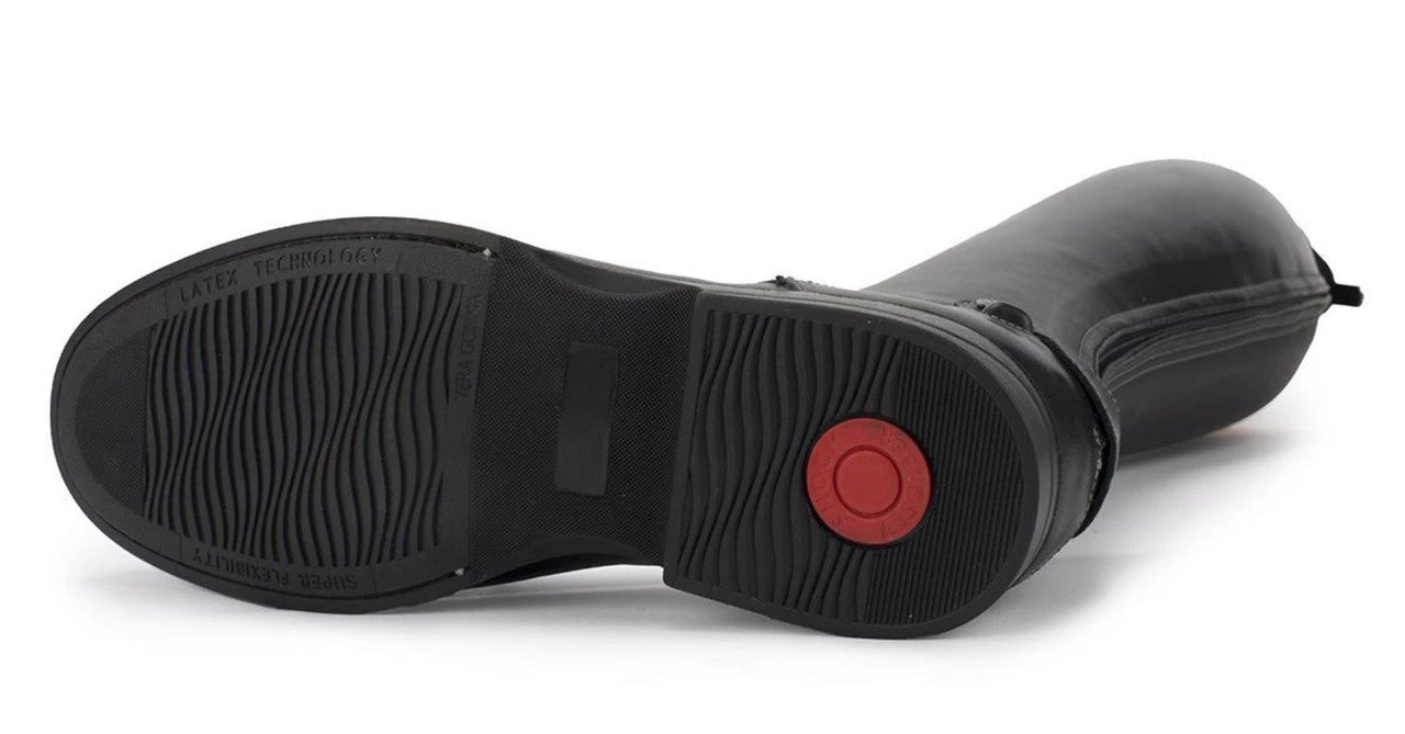 Alberto Fasciani's Leonardo is made in Super Natural calfskin leather. This showjumping boot is extremely soft and comfortable. The inner calf is a rubberised elastic grip system to fit smoothly against your leg. Equipped with back zip and elastic laces. The sole is with Blake stitch, latex rubber and anti-shock.
Semi-custom fit also available at $130 added to the boot price, please contact us to discuss further
100% Made in Italy
We are here to help should you need assistance with sizing