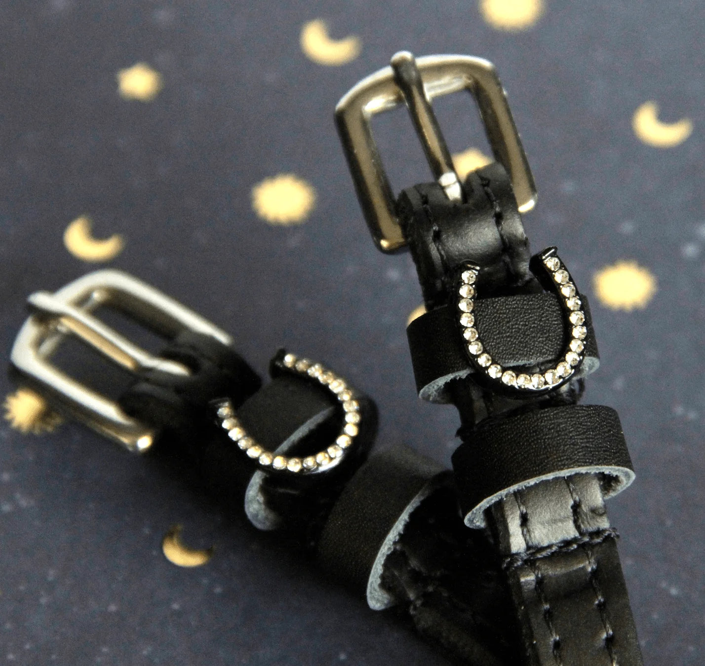 Bling Horse Shoes Spur Straps
