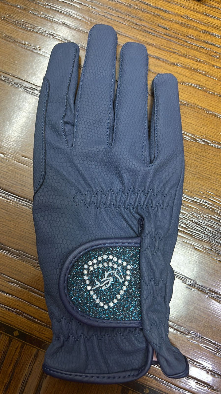 Blue Gloves (with Crystals)